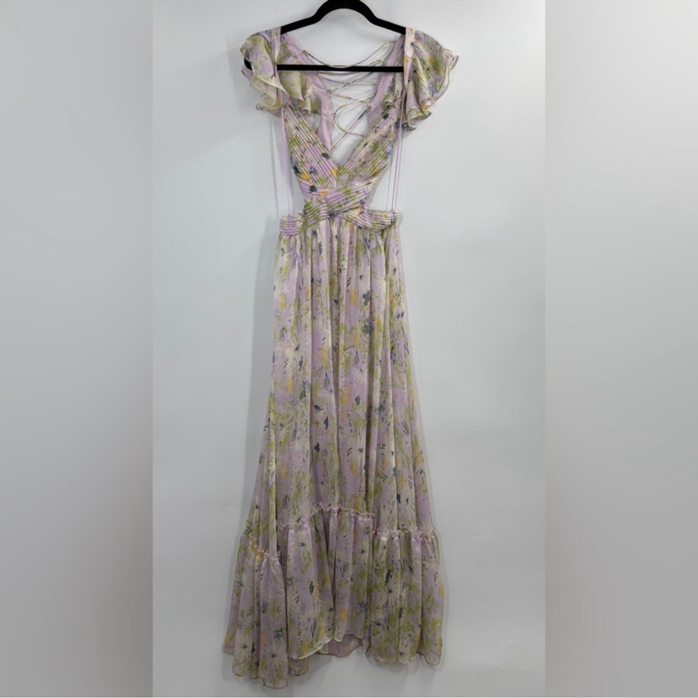 ASTR The Label Primrose Dress in Lavendar Multi Floral - Picture 6 of 8